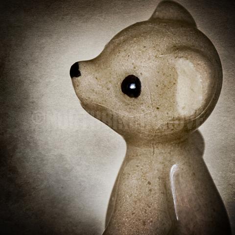 10x10 Discontinued Size <br>Antique Porcelain Bear<br> Archival Fine Art Chromogenic Print