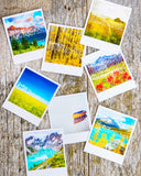 SALE<br>Metallic Polaroid Magnet <br>Battle Harbour <br> Labrador Canada