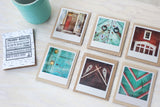 SALE<br>Metallic Polaroid Magnet <br>Battle Harbour <br> Labrador Canada